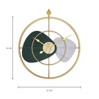 Solar Quartz® Premium 24×24 Inch Yellow Gold Open Frame Designer Wall Clock SQ-60