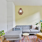 Solace® Anchor Pendulum Designer Wall Clock | Decorative Vintage Style for Home (19.5×14.5 Inch) – Model 5794