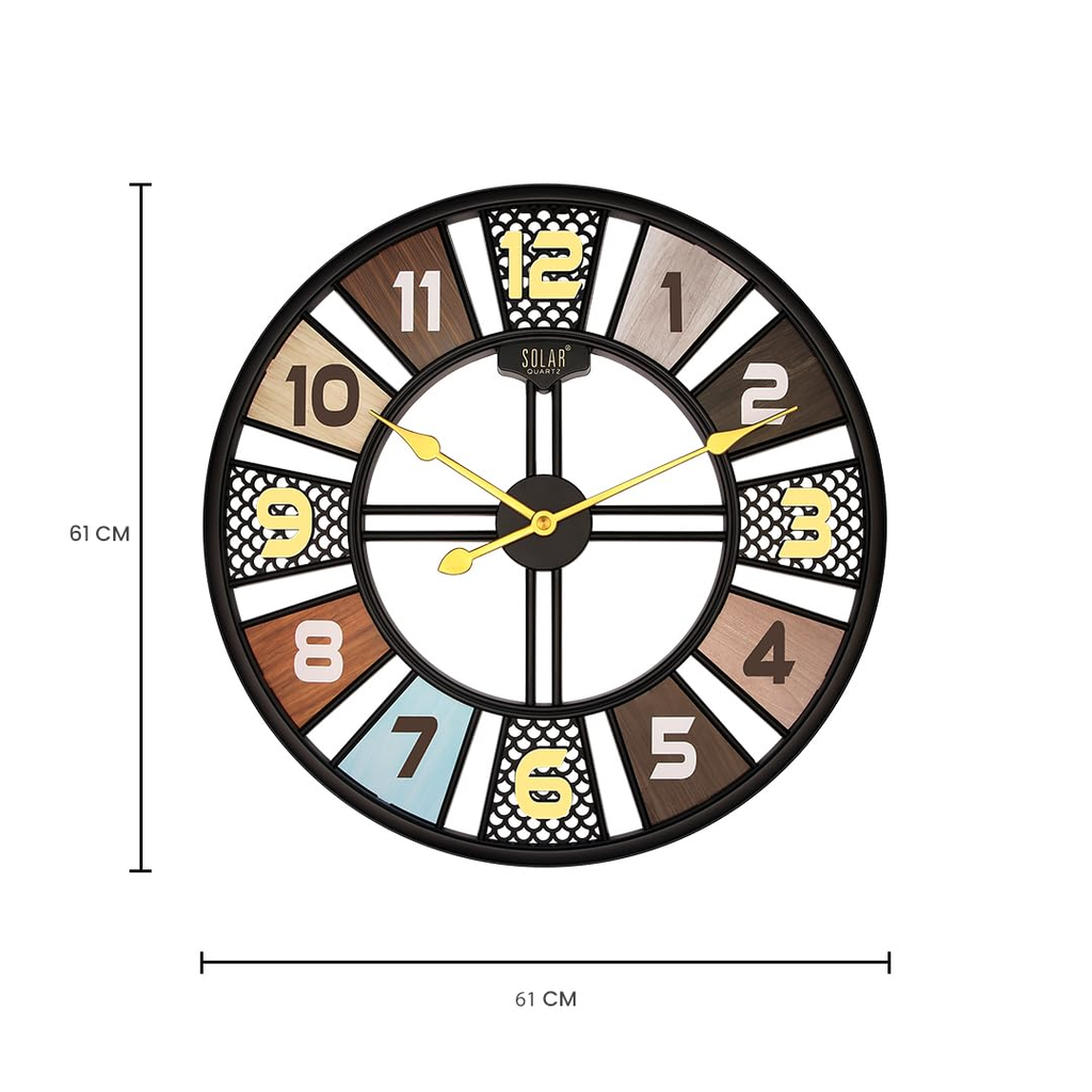 Solar Quartz® 24″ Designer Wall Clock